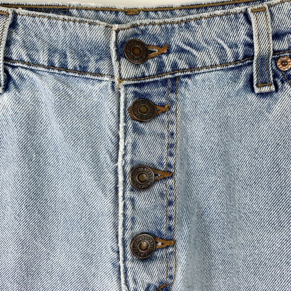 Vtg Levis Rare White Tab 950 Jean Shorts Jr Sz 13 - Picture 3 of 12